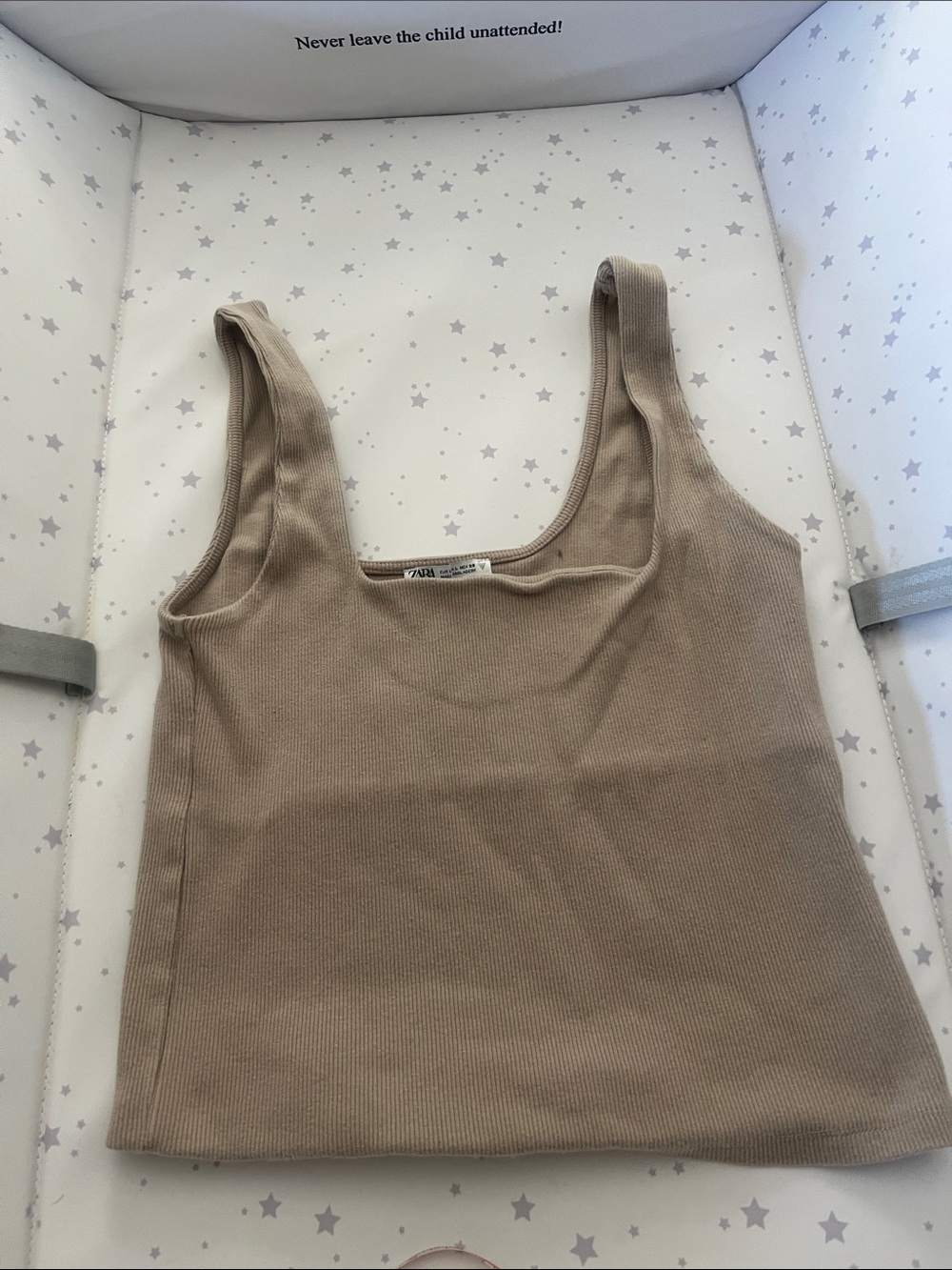 Zara tan tank top